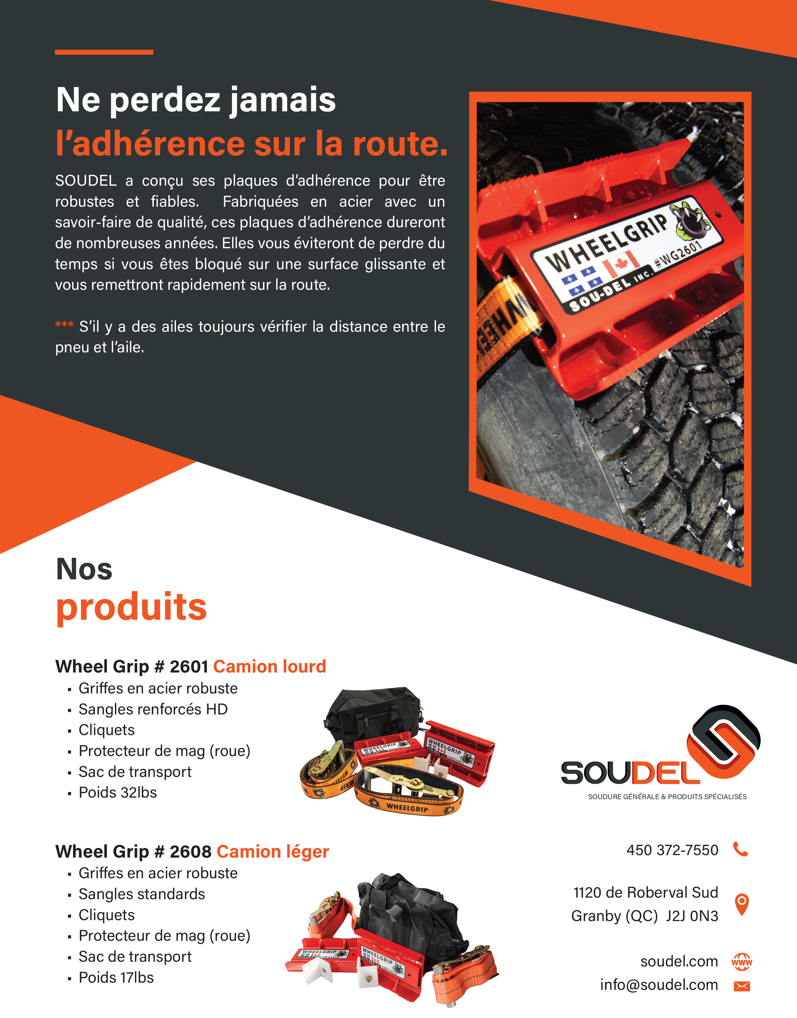 Traction-Aid Grappin